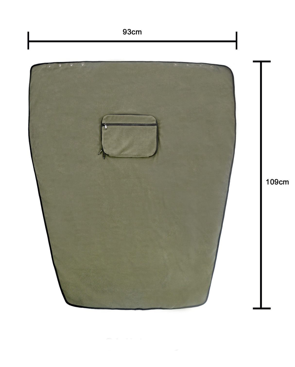 <A 000a001a92wx> Fungolia Packable Travel Blanket (Military Green)