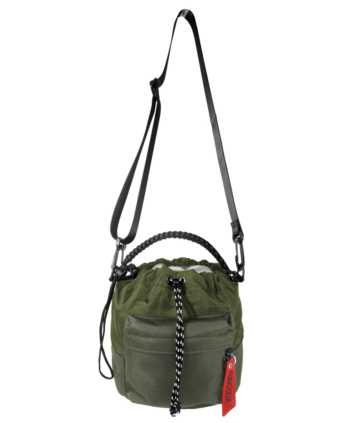 Drawstring Chalk Bag (Olive Green) (With KOVID-TEX Antimicrobial Lining)