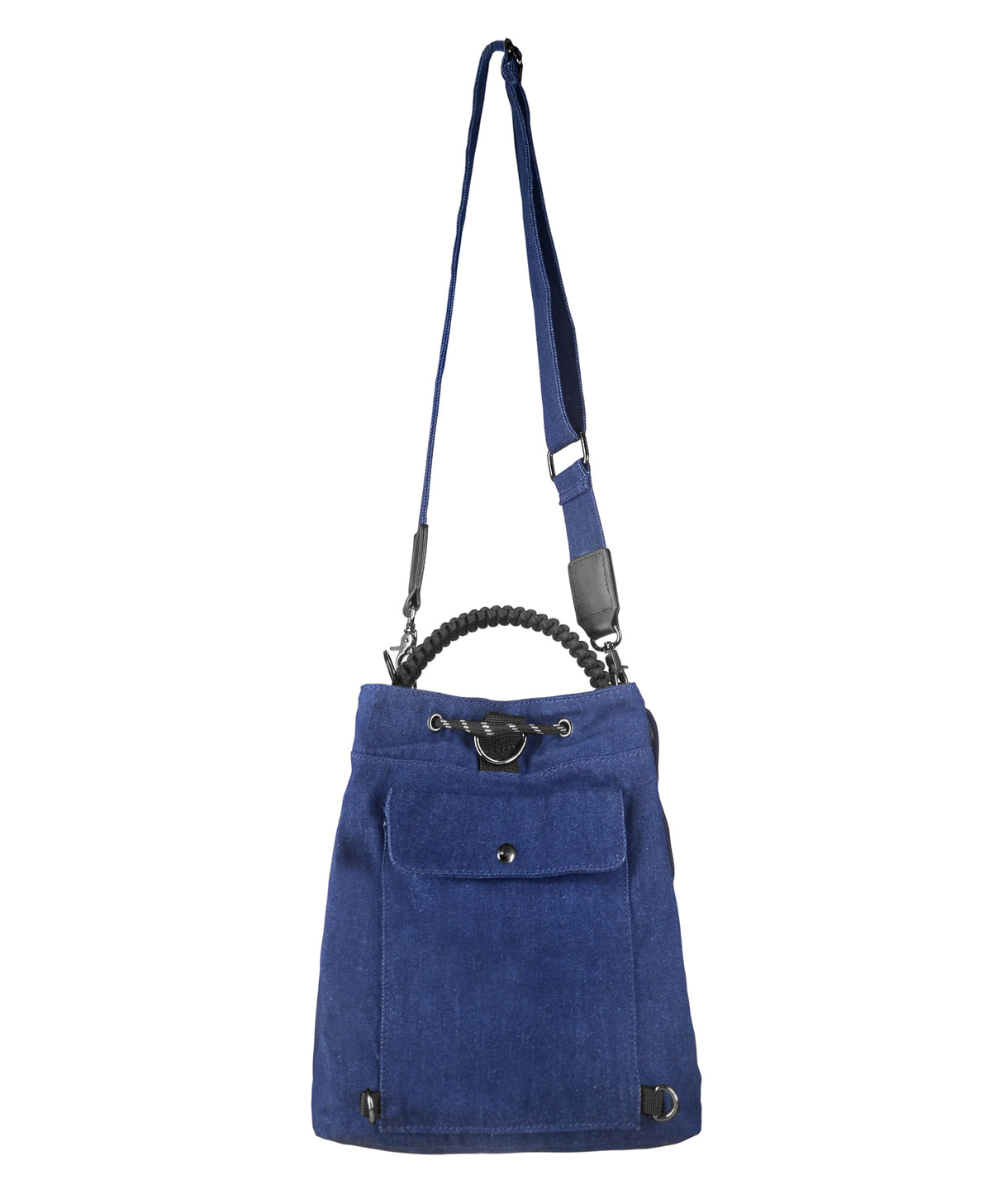 MA-1 MID SIZE 2 way drawstring Shoulder Bag (Denim)