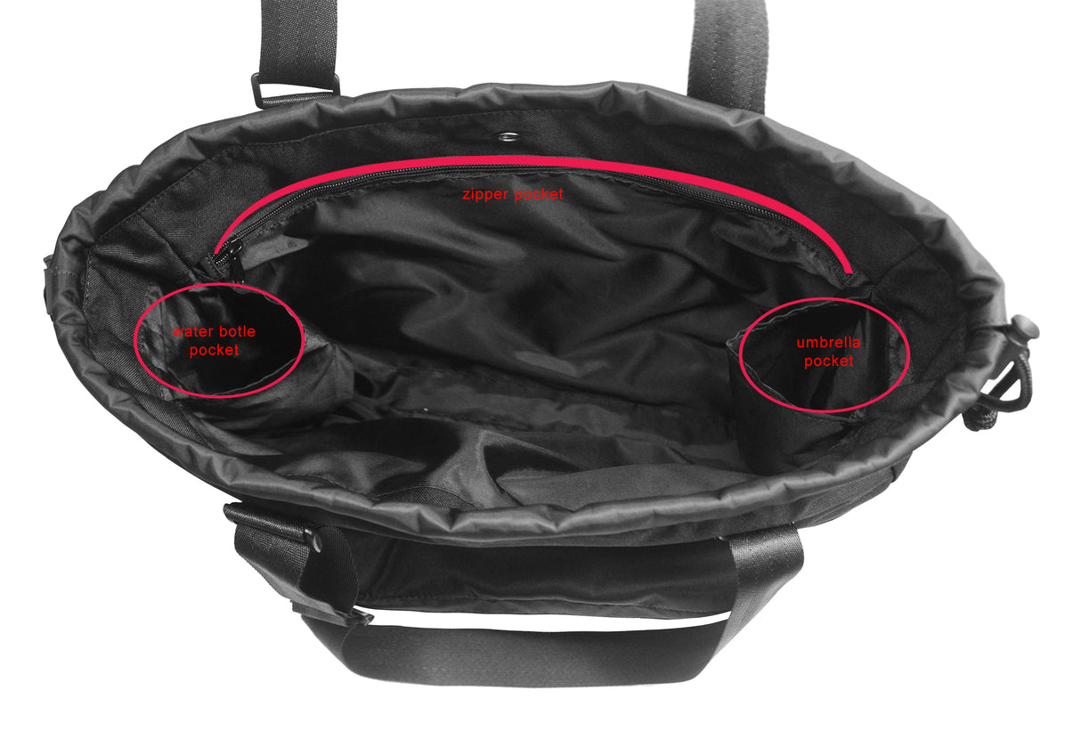 <A 000a001f07> Classic Gym Tote Bag (All Black)