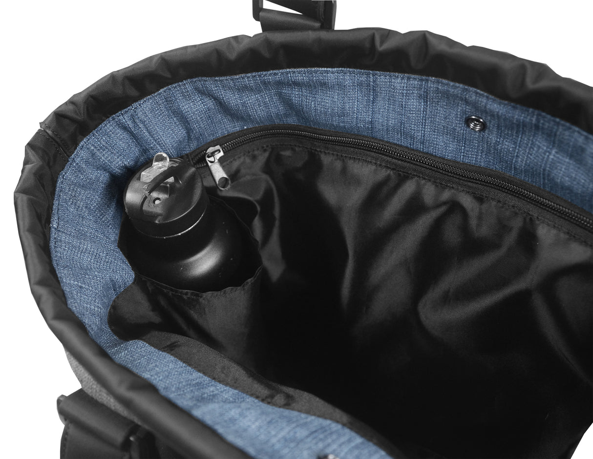 <A 000a001f08> Classic Gym Tote Bag (Denim/Black)