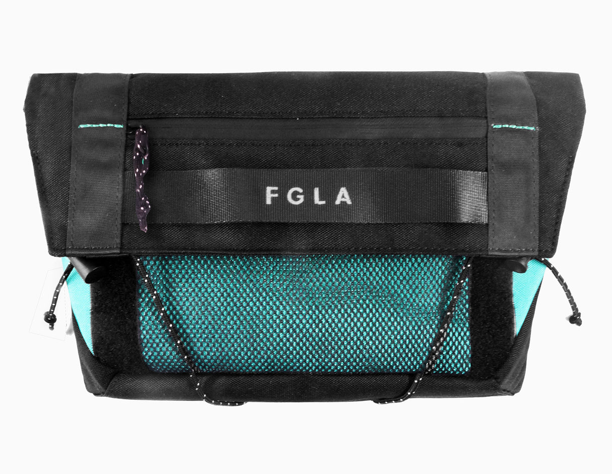 <A 000a001v3> Fungolia multi-purpose pouch (Black/Aqua green)