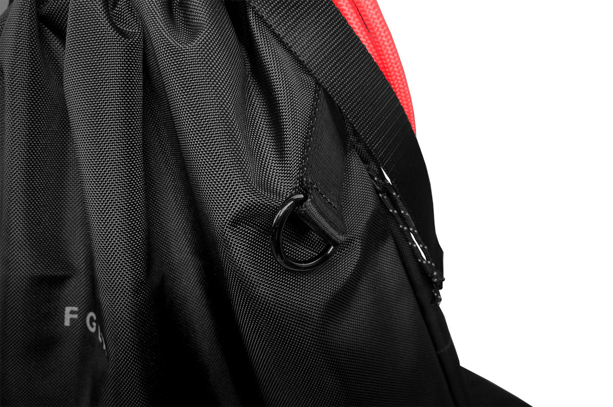 <A 000a001l03> LARGE SIZE Premium drawstring backpack (Black/Red)