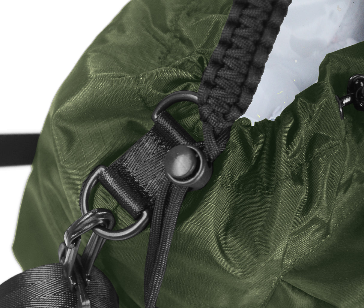 Drawstring Chalk Bag (Olive Green) (With KOVID-TEX Antimicrobial Lining)