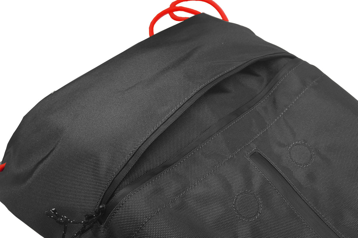 <A 000a001l03> LARGE SIZE Premium drawstring backpack (Black/Red)