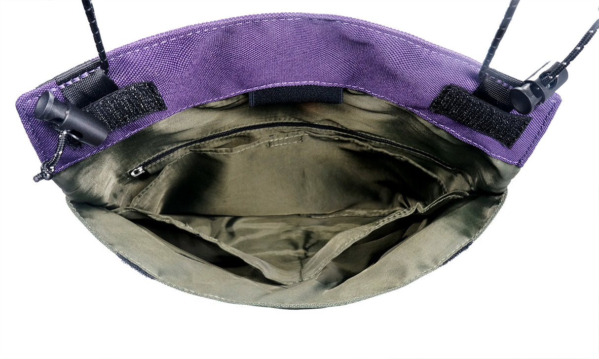 <A 000a001v2> Fungolia multi-purpose pouch (Purple/Olive Green)