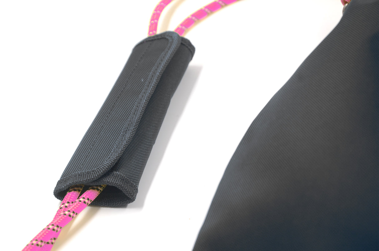 <A 000a55> Fungolia Premium drawstring backpack (Black/Pink)