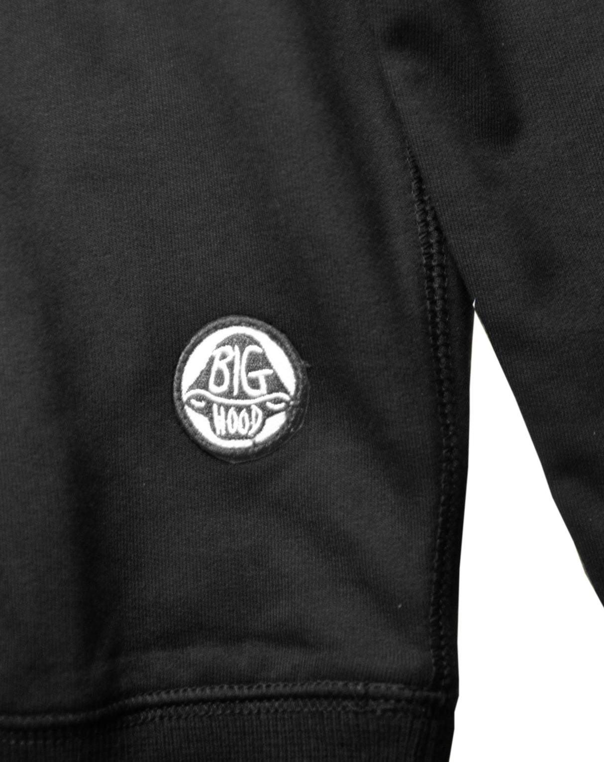 <Ab 006> Fungolia Non-fleece Hoodie - World Class Traveler (Black)