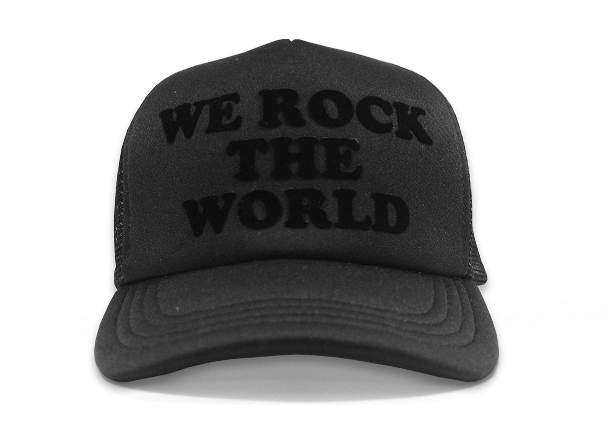 <an2> Fungolia Snapback Cap - We Rock the World (black on black)