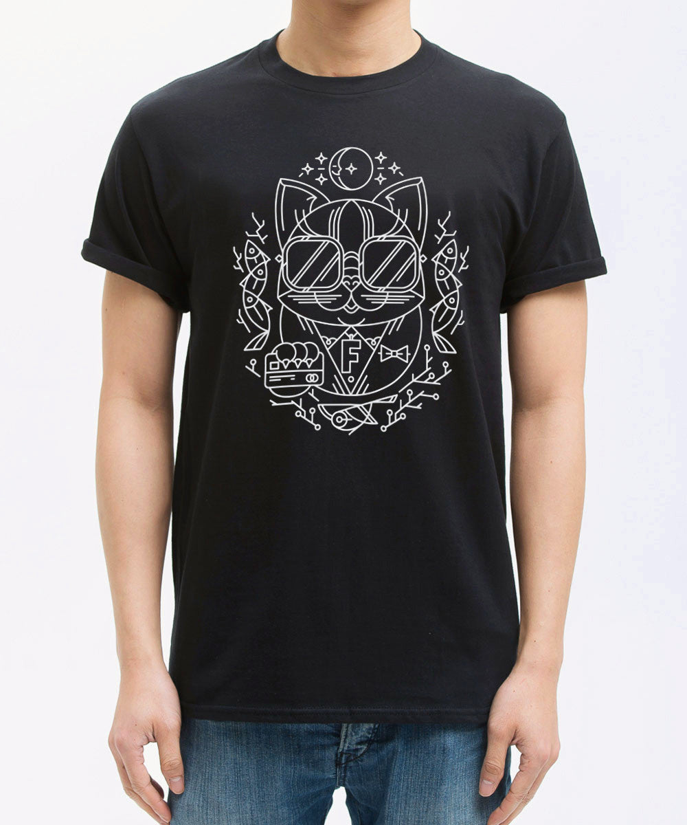 <Aa 012>Fungolia X K11 Travel Animal Tee - The Shopaholic (Black)