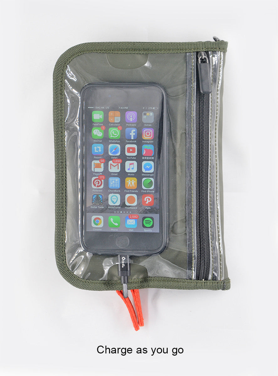 <A 001l> Fungolia MA1 Passport Holder (Military Green)