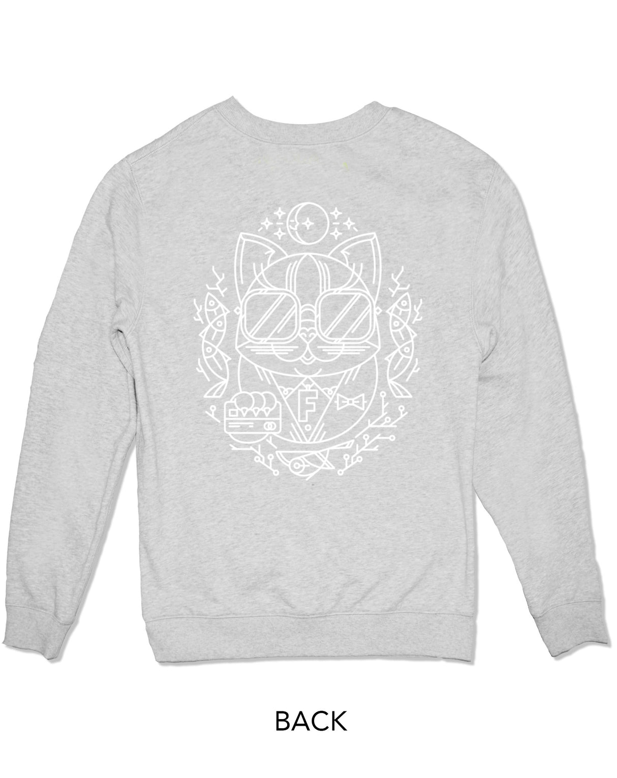 <Ab 12a> Fungolia x K11 Travel Animal Classic sweatshirt - The Shopaholic (light grey)