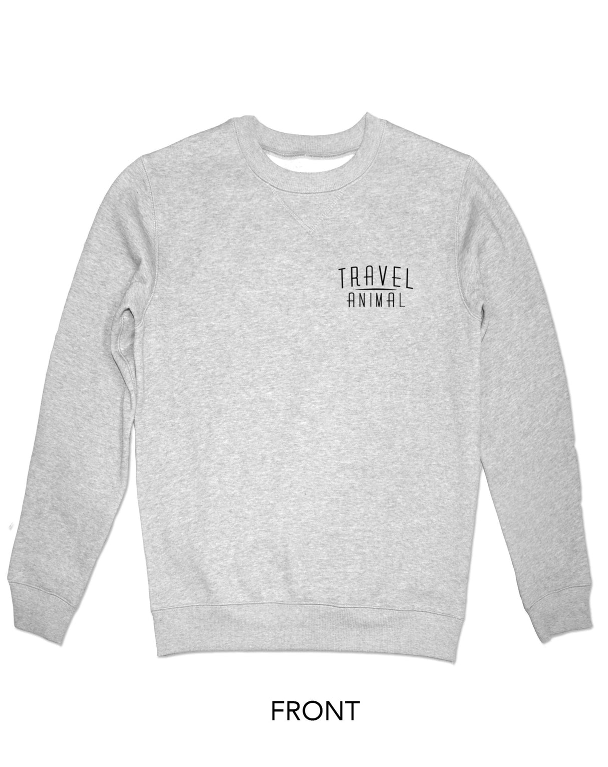 <Ab 14> Fungolia Fleece Sweatshirt - Hippie Fox (Grey)