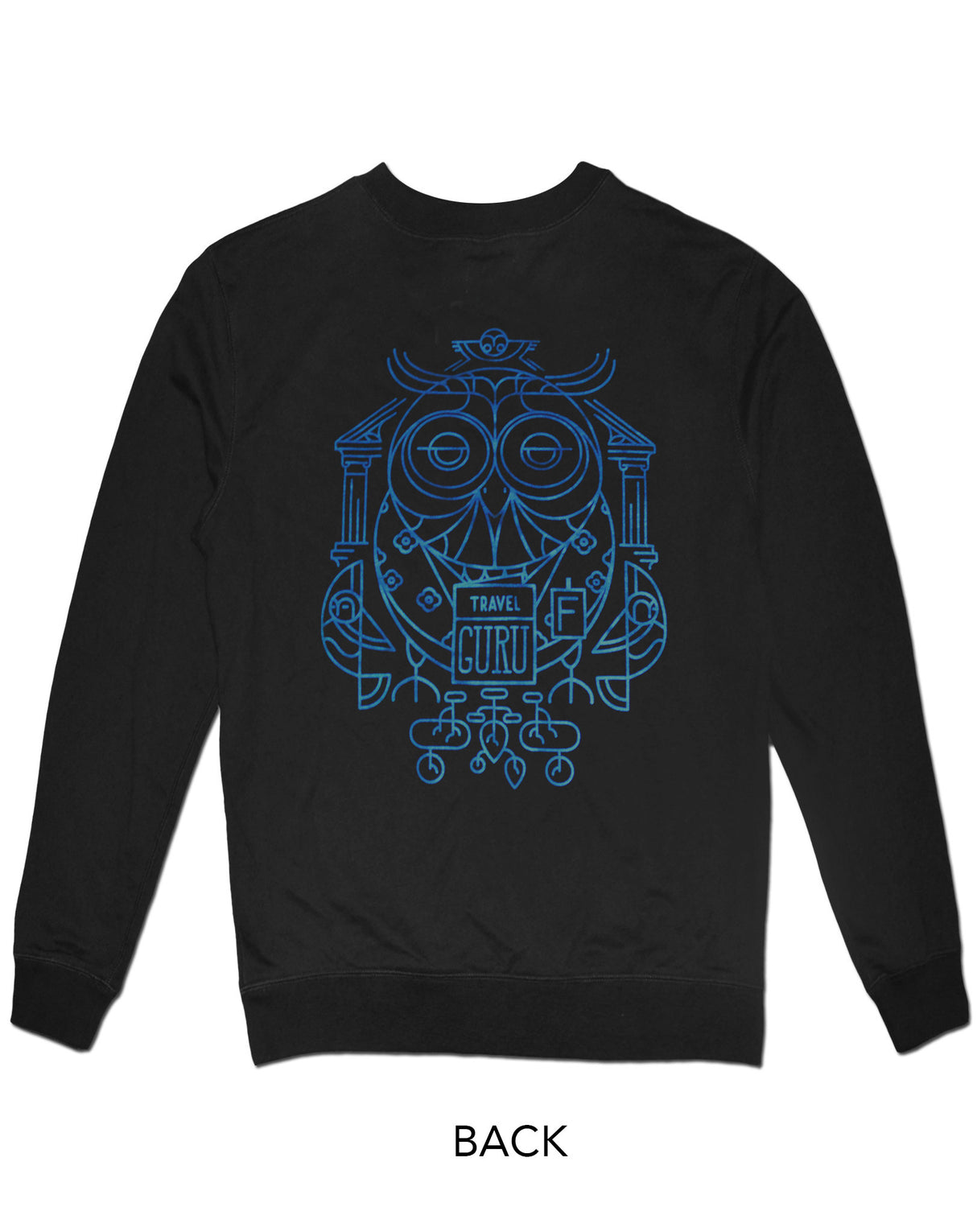 <Ab 13> Fungolia Classic sweatshirt - Owl Guru (Black)