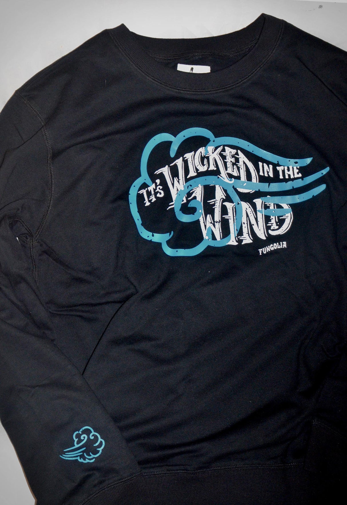 <Ab 004> Fungolia Classic sweatshirt - It's Wicked in the Wind (Black)