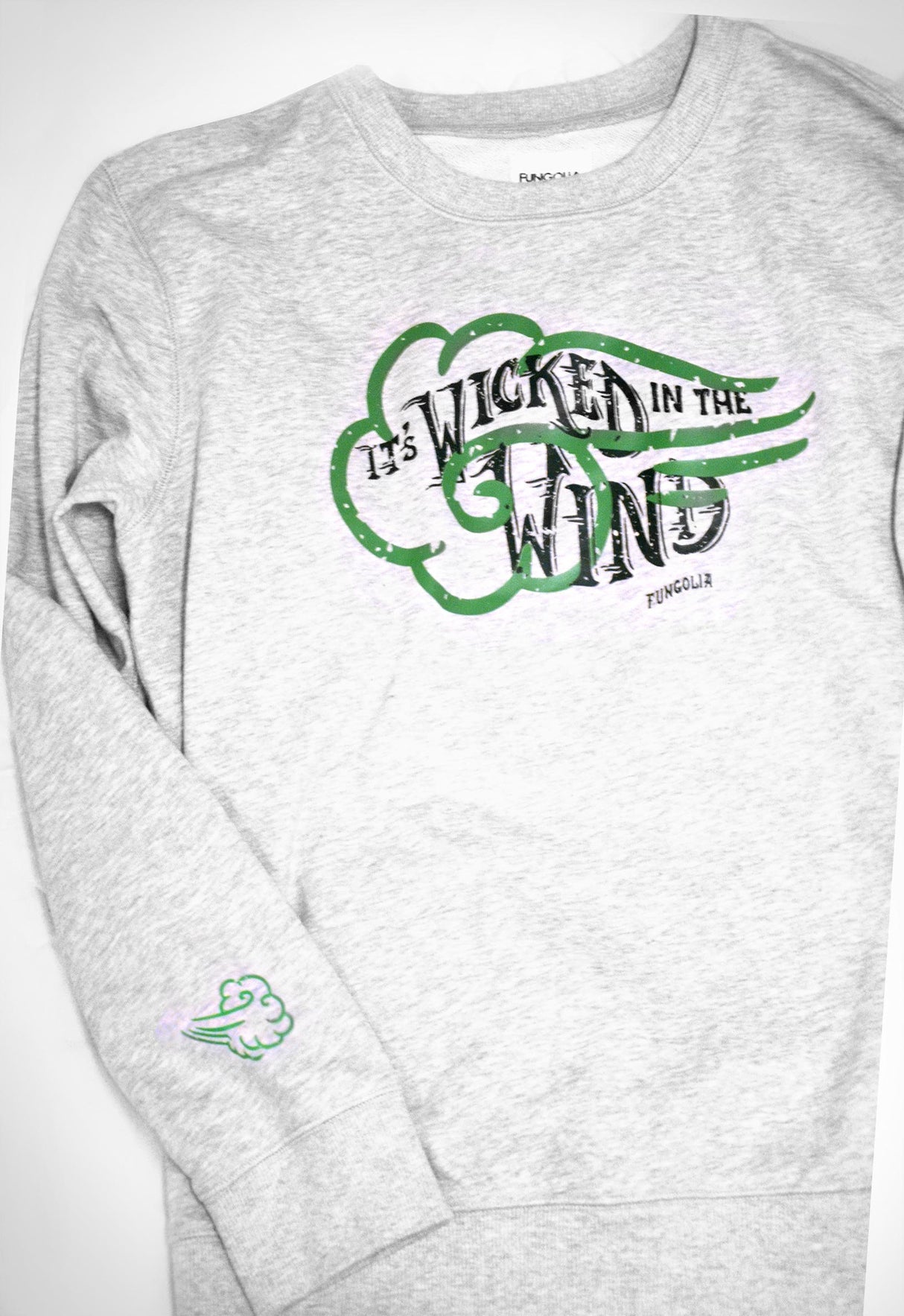 <Ab 005> Fungolia Classic sweatshirt - It's Wicked in the Wind (light grey)