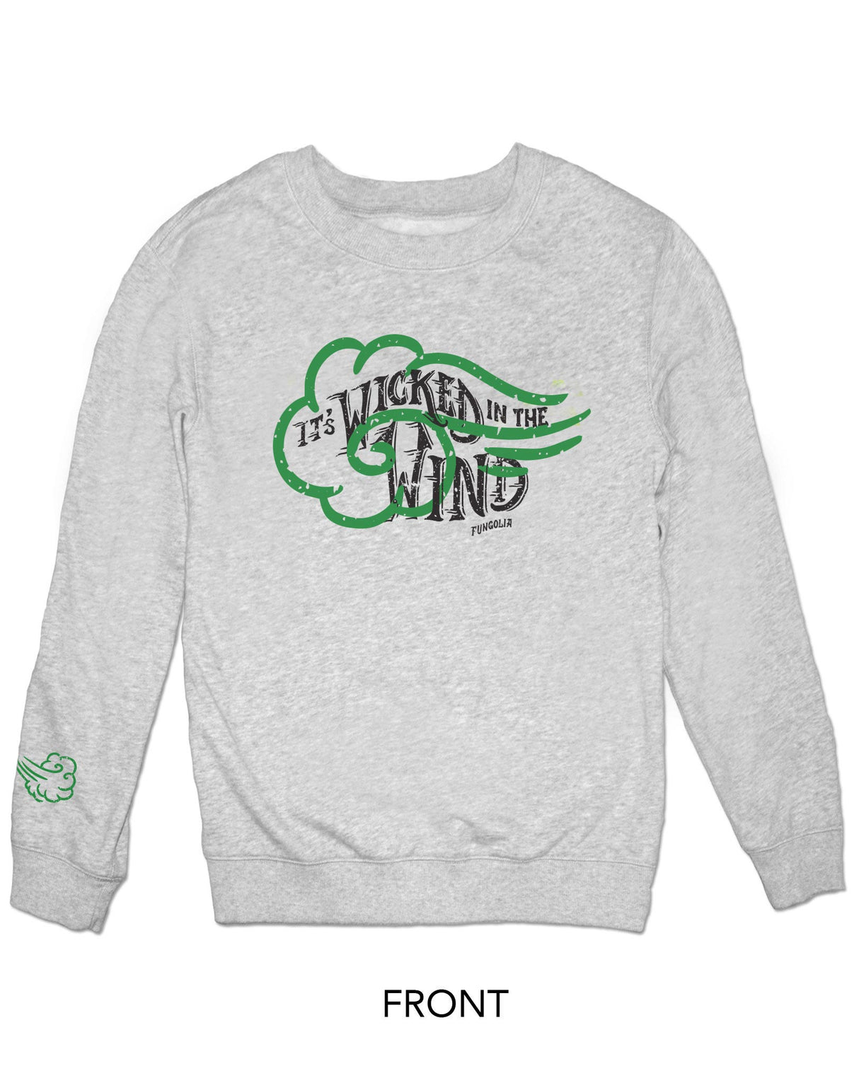 <Ab 005> Fungolia Classic sweatshirt - It's Wicked in the Wind (light grey)