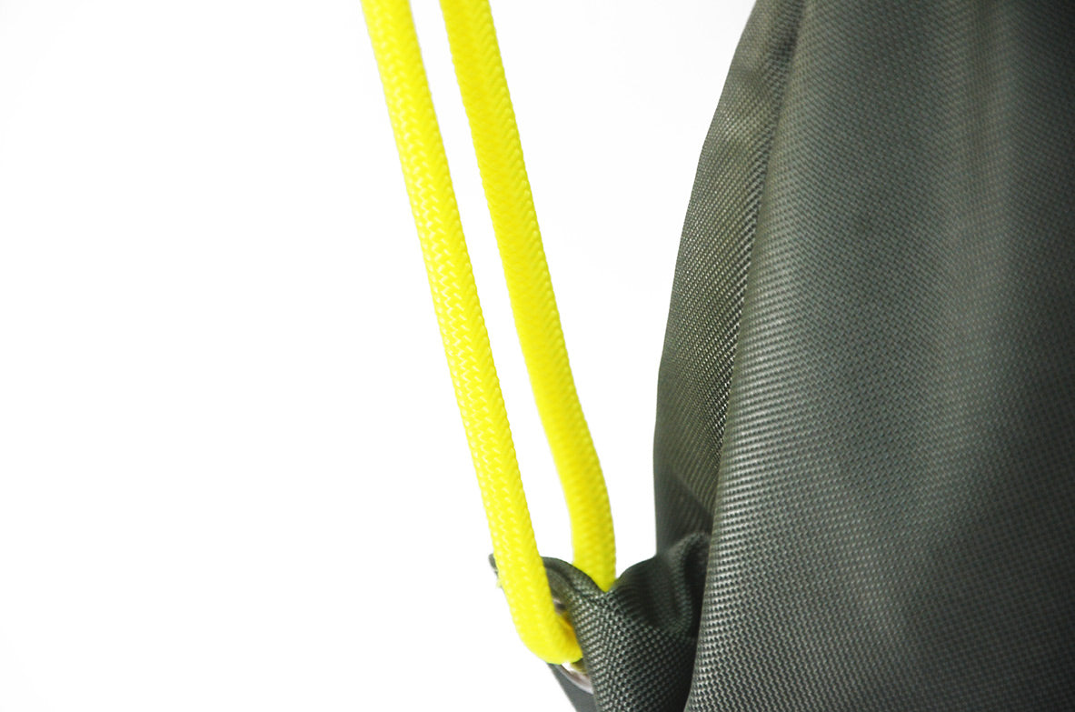 <A 000a57> Fungolia Premium drawstring backpack (Dark Green/Black)