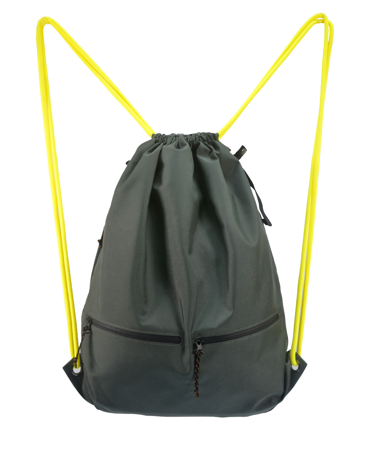 <A 000a57> Fungolia Premium drawstring backpack (Dark Green/Black)