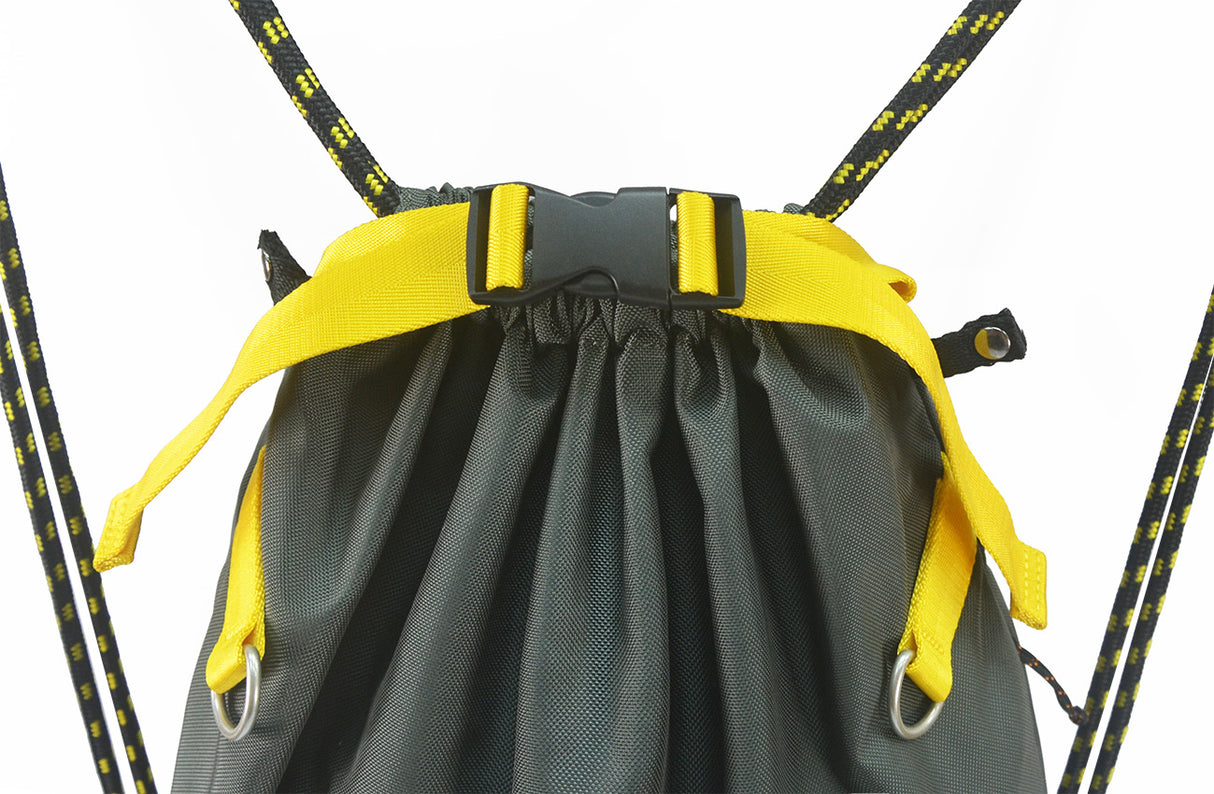 <A 000a56> Fungolia Premium drawstring backpack (Dark Green/Yellow)