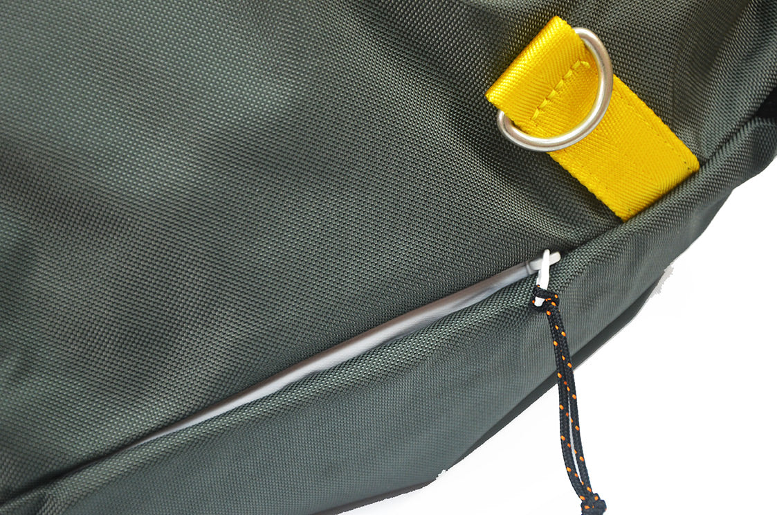 <A 000a56> Fungolia Premium drawstring backpack (Dark Green/Yellow)