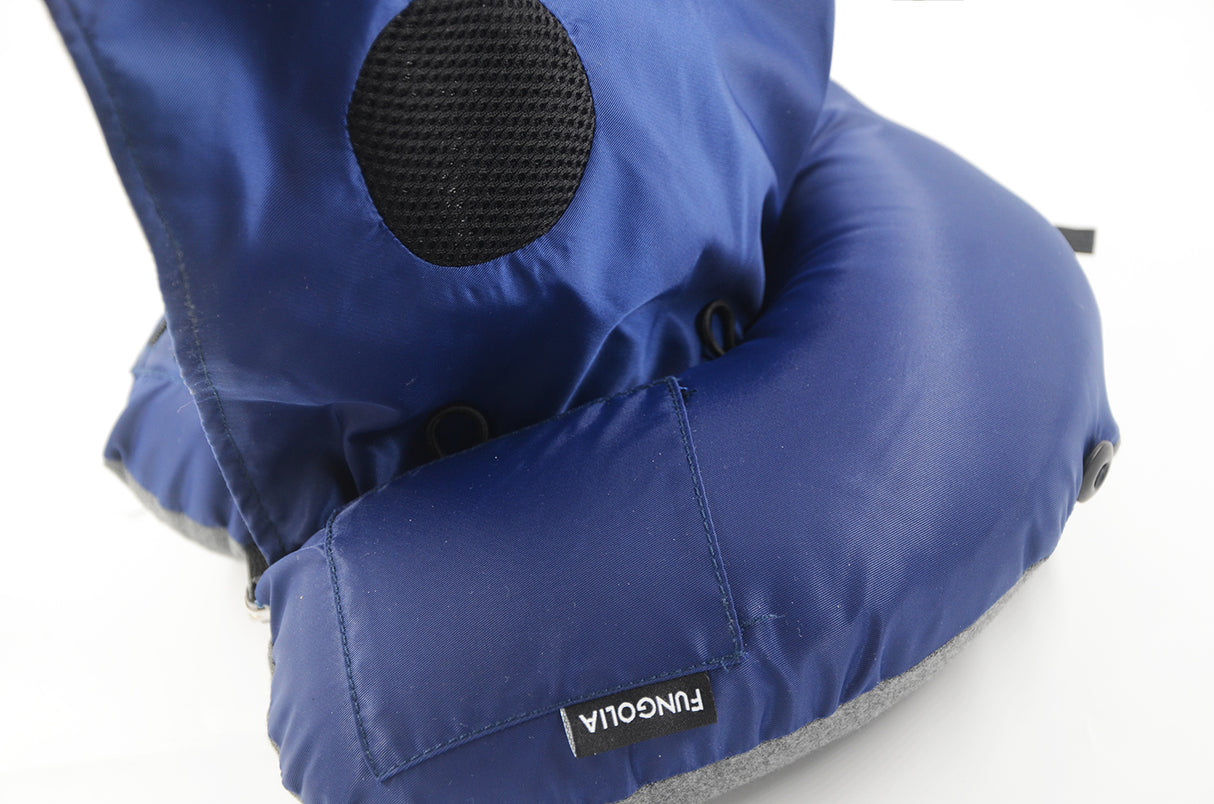 <A 000a001z9c> Fungolia MA-1 Memory Foam Travel Hoodie Pillow (Navy blue)