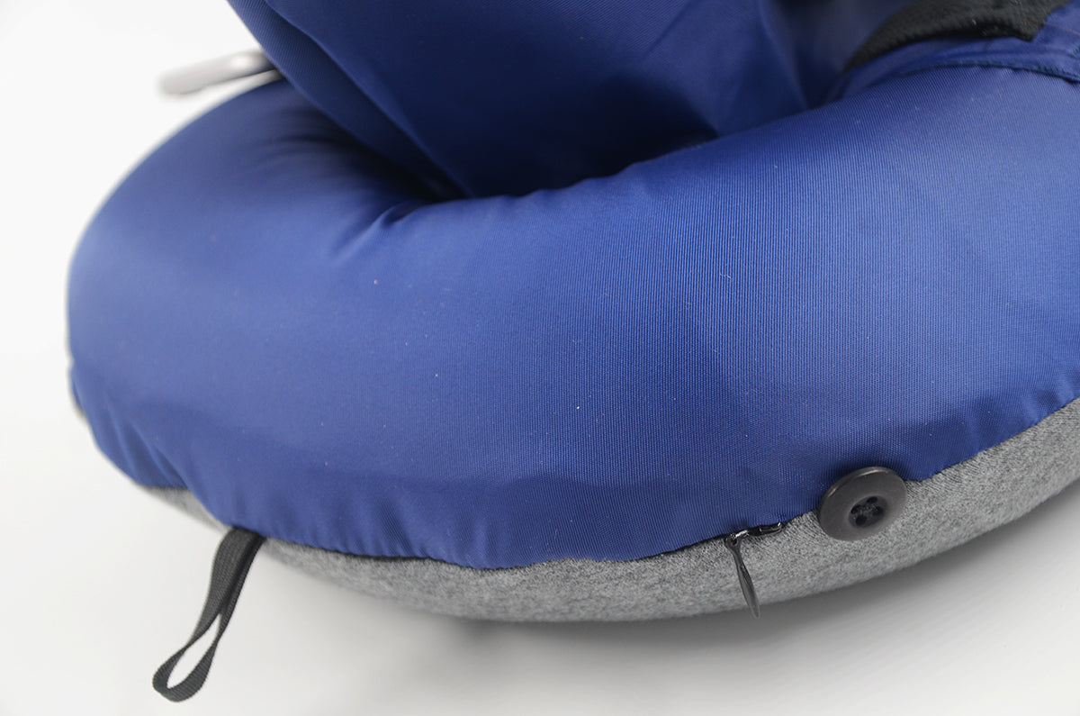 <A 000a001z9c> Fungolia MA-1 Memory Foam Travel Hoodie Pillow (Navy blue)