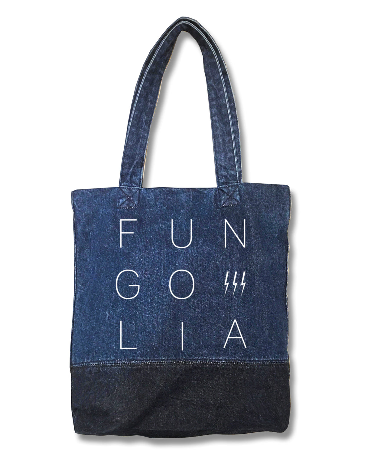<a 002k>Fungolia Denim tote bag - FUN-GO-LIA Special Edition