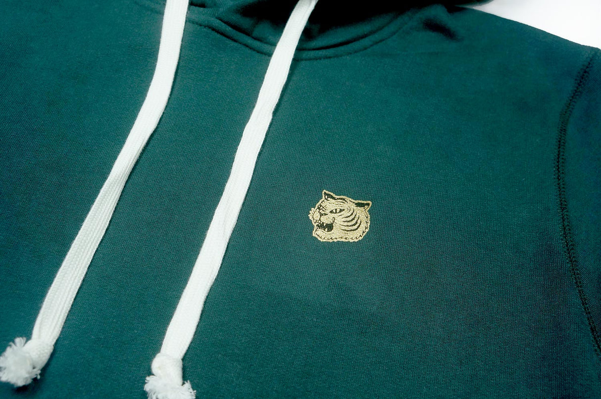 <A 000a001y6a03> Fungolia Fleece Big hood Hoodie - Forever Hungry (forest green)