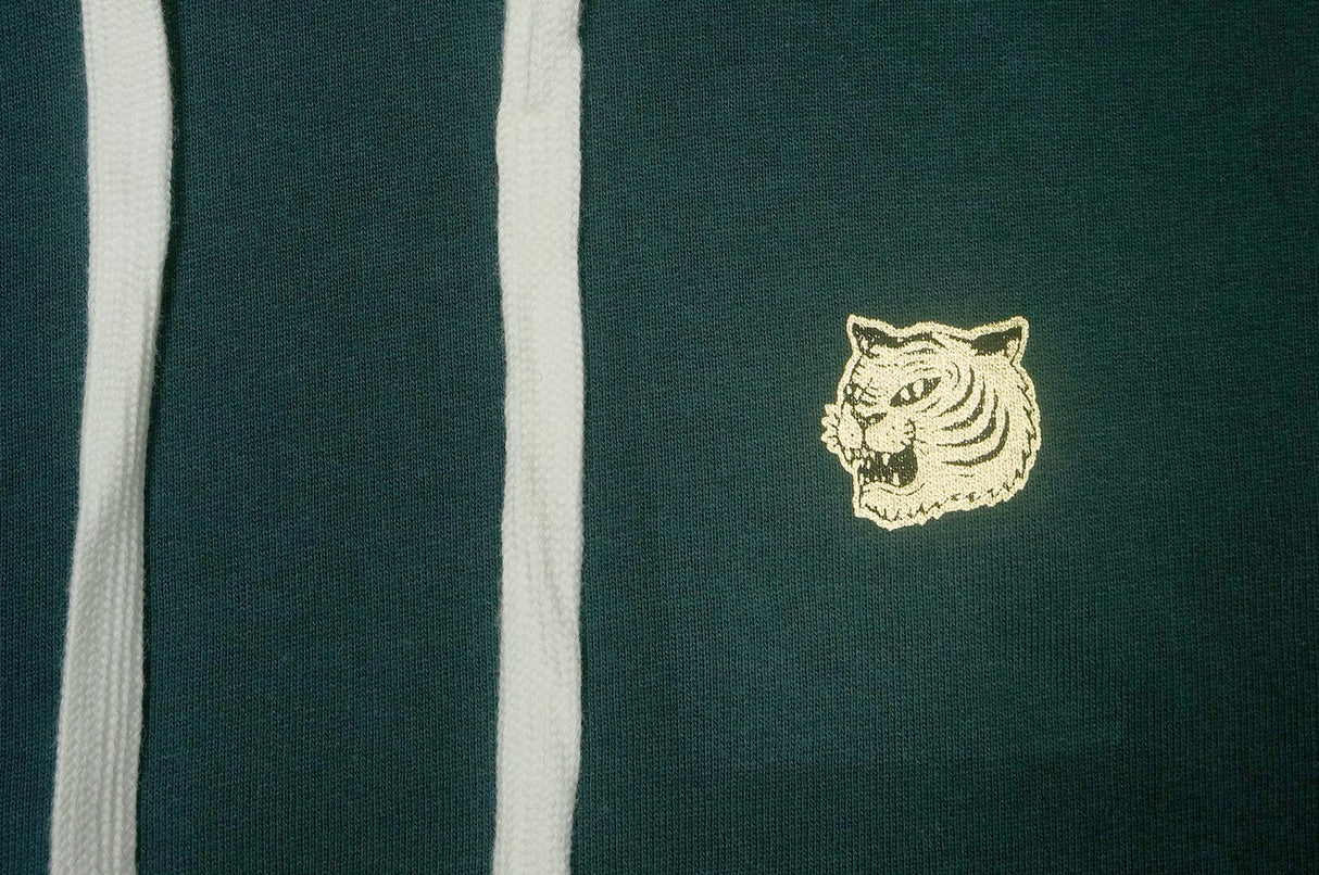 <A 000a001y6a03> Fungolia Fleece Big hood Hoodie - Forever Hungry (forest green)