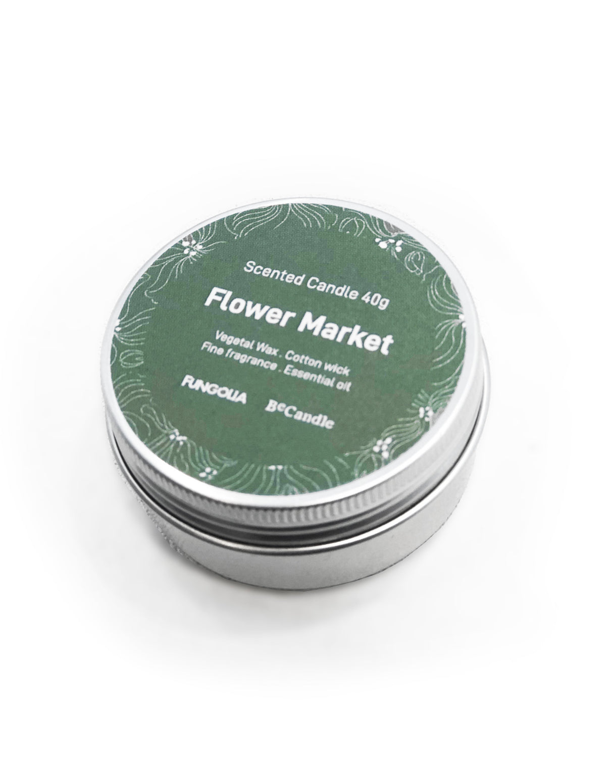 <A 000a72> Fungolia x Becandle Scented Travel Candle (Flower Market)