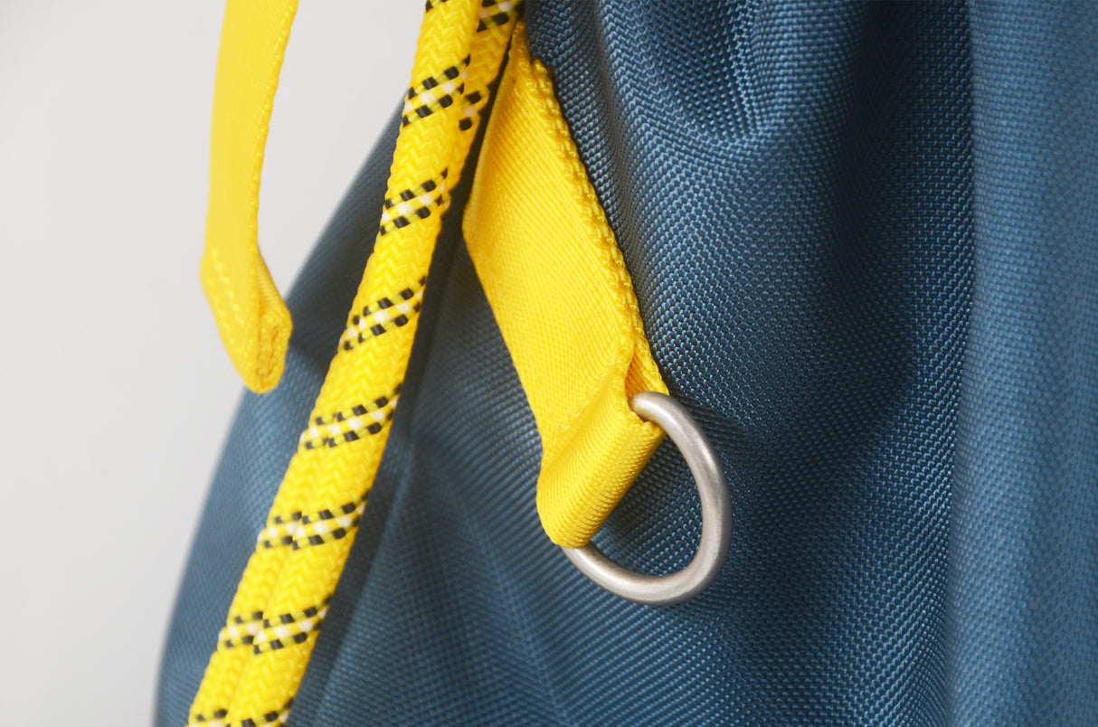 <A 000a54> Fungolia Premium drawstring backpack (Navy/Yellow)