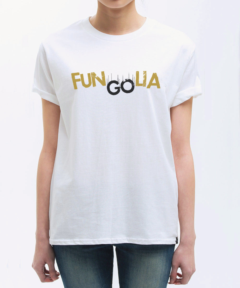 <S001>Fungolia Fun&Go Logo Tee (brown & black)