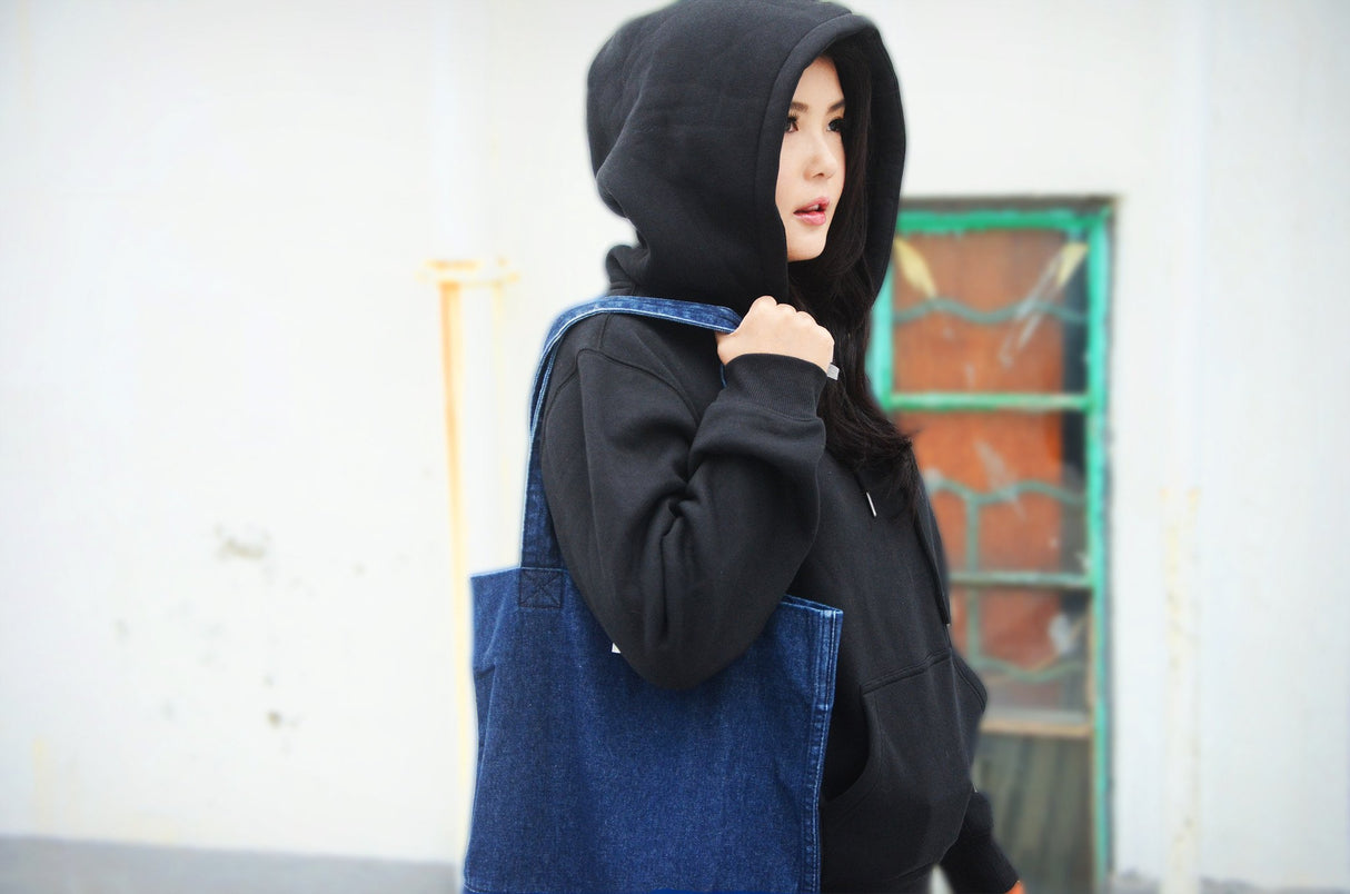 <a 002k>Fungolia Denim tote bag - FUN-GO-LIA Special Edition
