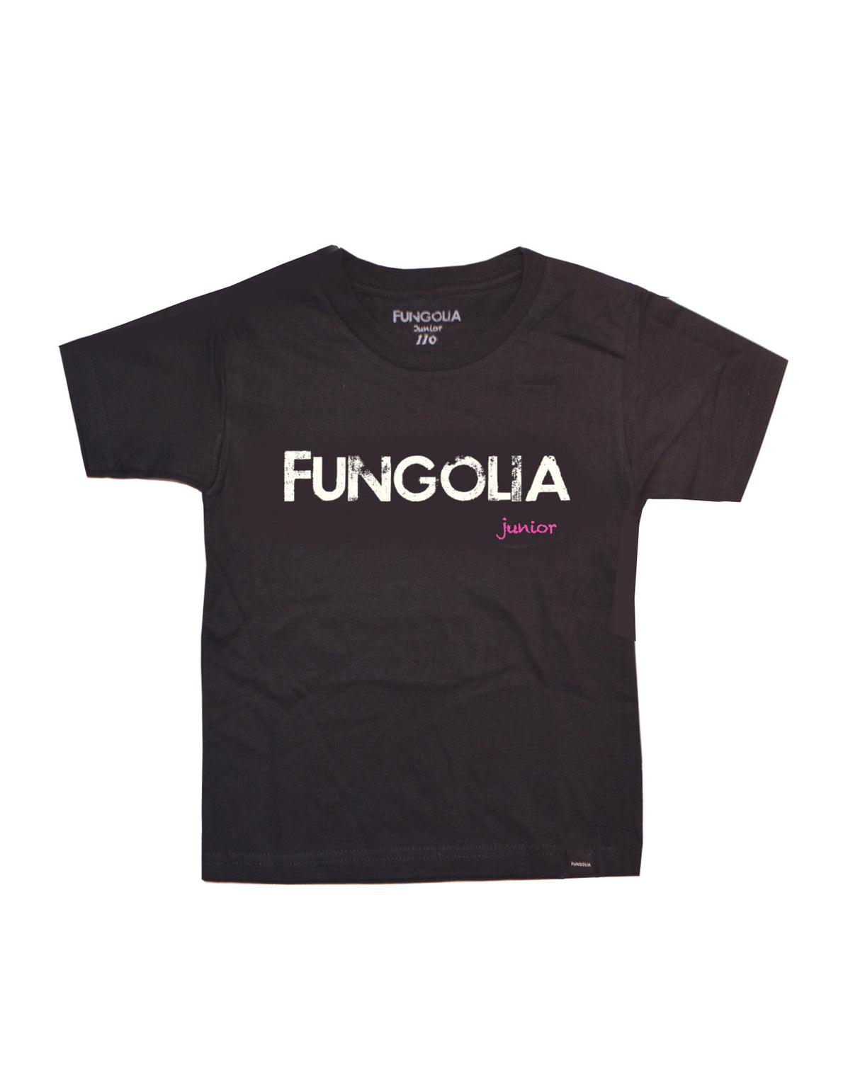 <AU10> Fungolia Junior Logo Tee (White on Black)