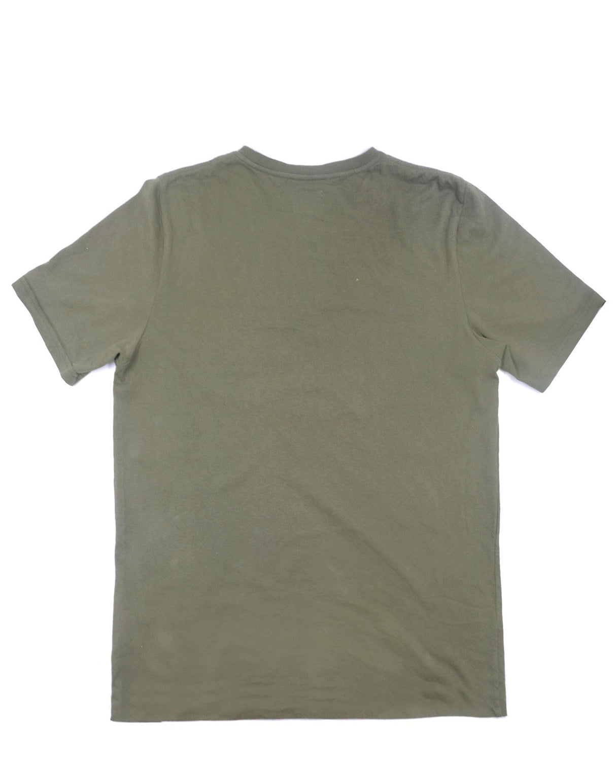 <A 000a40> Cloud Embroidery Pocket Tee - (Army Green)