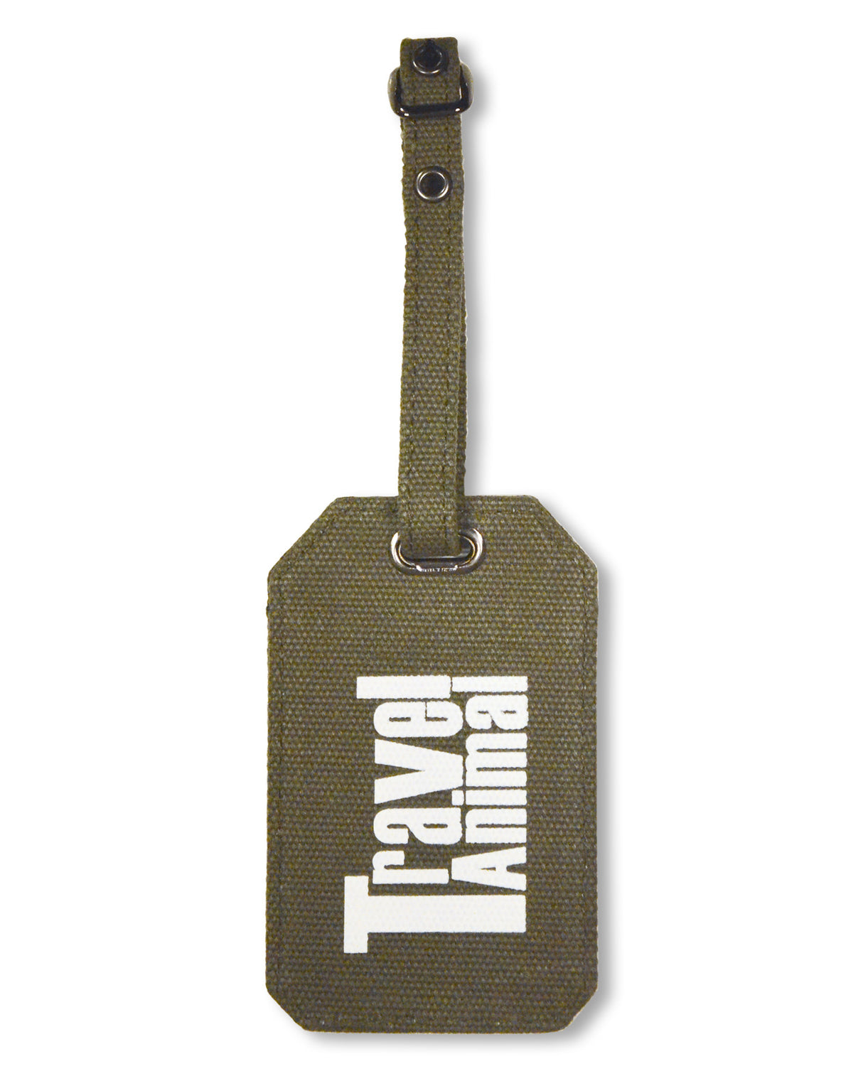 <Ah4> Fungolia Canvas Luggage Tag - Travel Animal (Army Green)