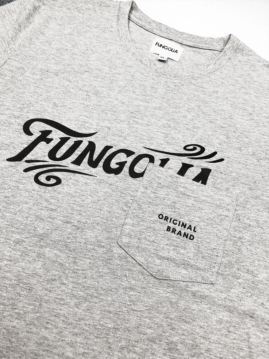 <A 000a43> Vintage Logo Pocket Tee - (Heather Grey)