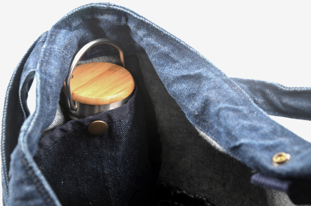 <a 002i2>Fungolia Denim tote bag - 15" Large size