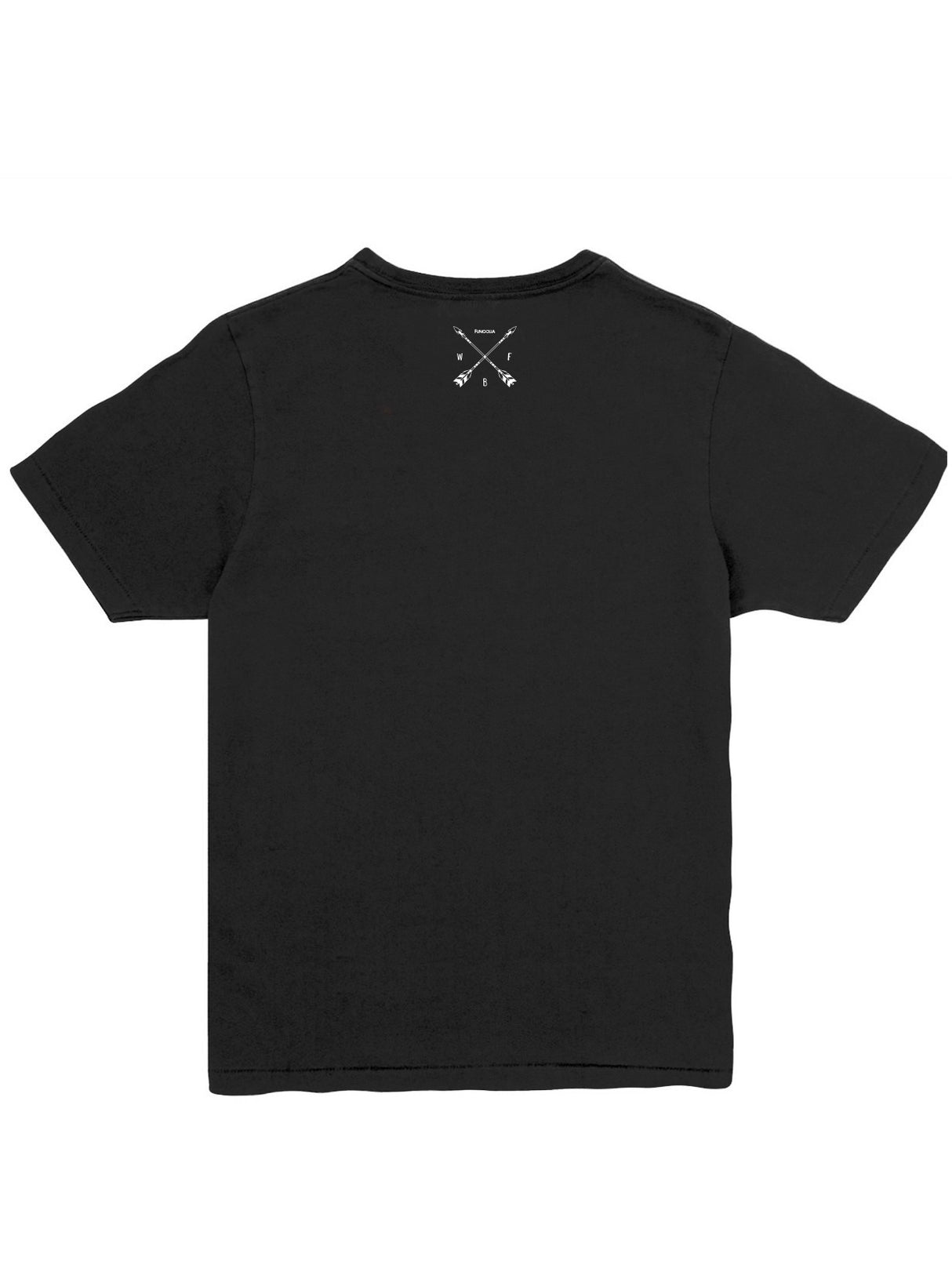 <A 001a08> Fungolia WBF Large Feather Tee (Black)