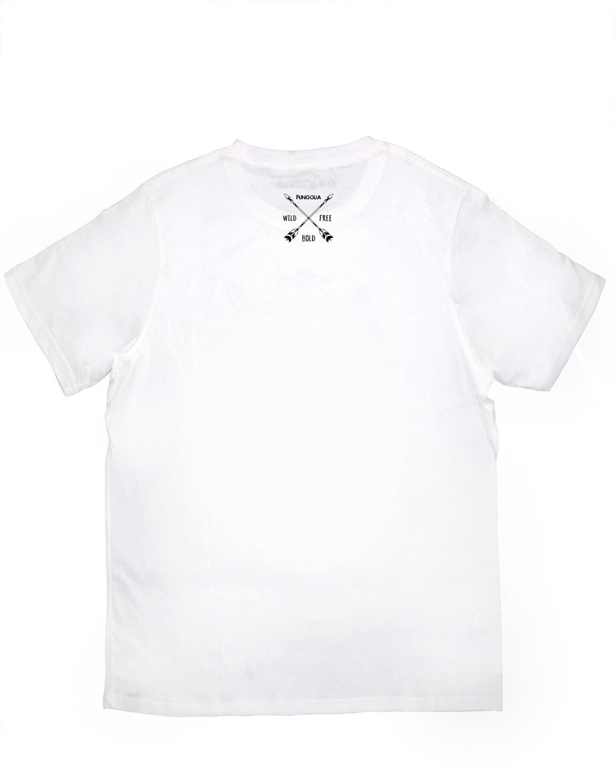 <A 001a09> Fungolia WBF Large Feather Tee (White)