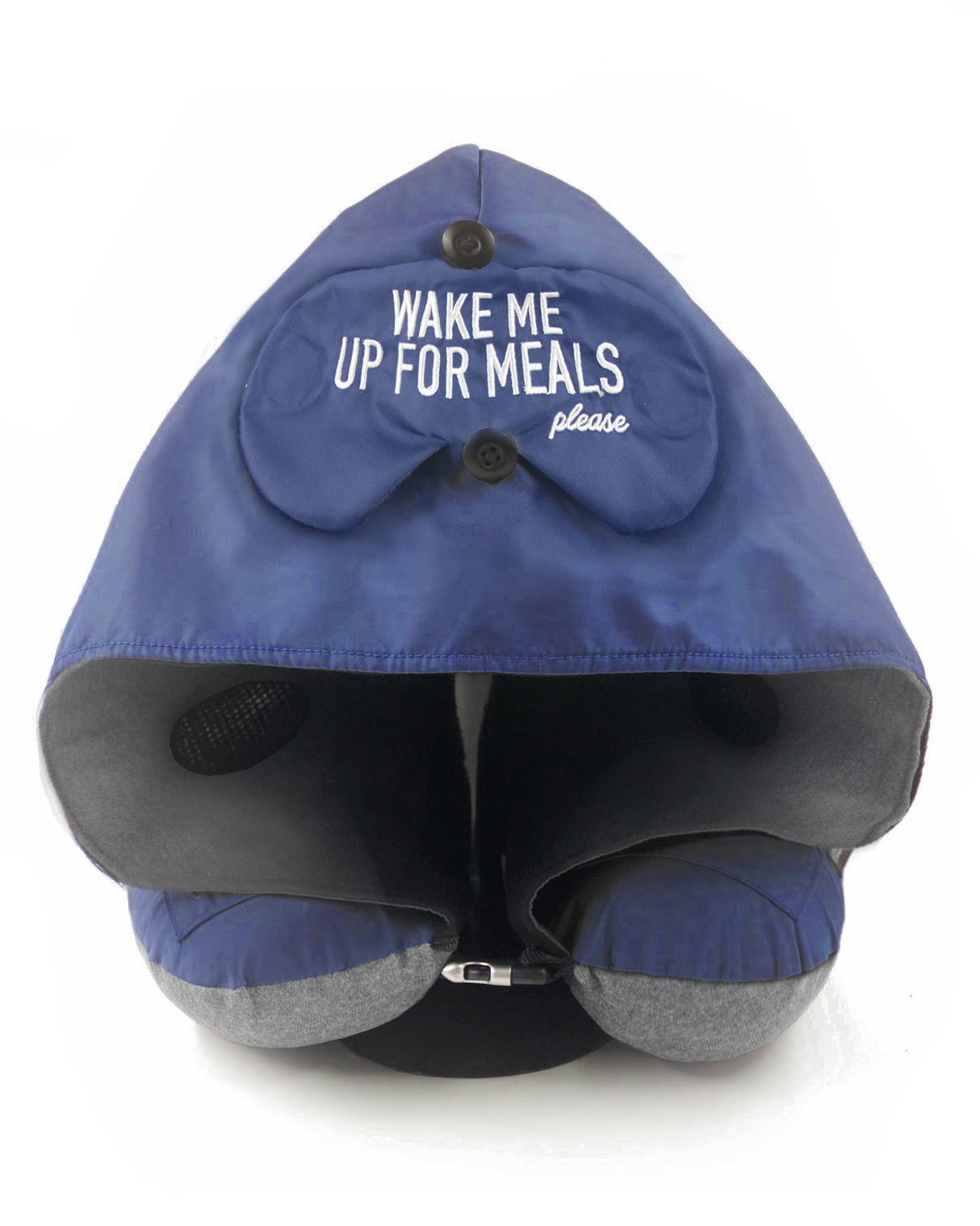 <A 000a001z9c> Fungolia MA-1 Memory Foam Travel Hoodie Pillow (Navy blue)