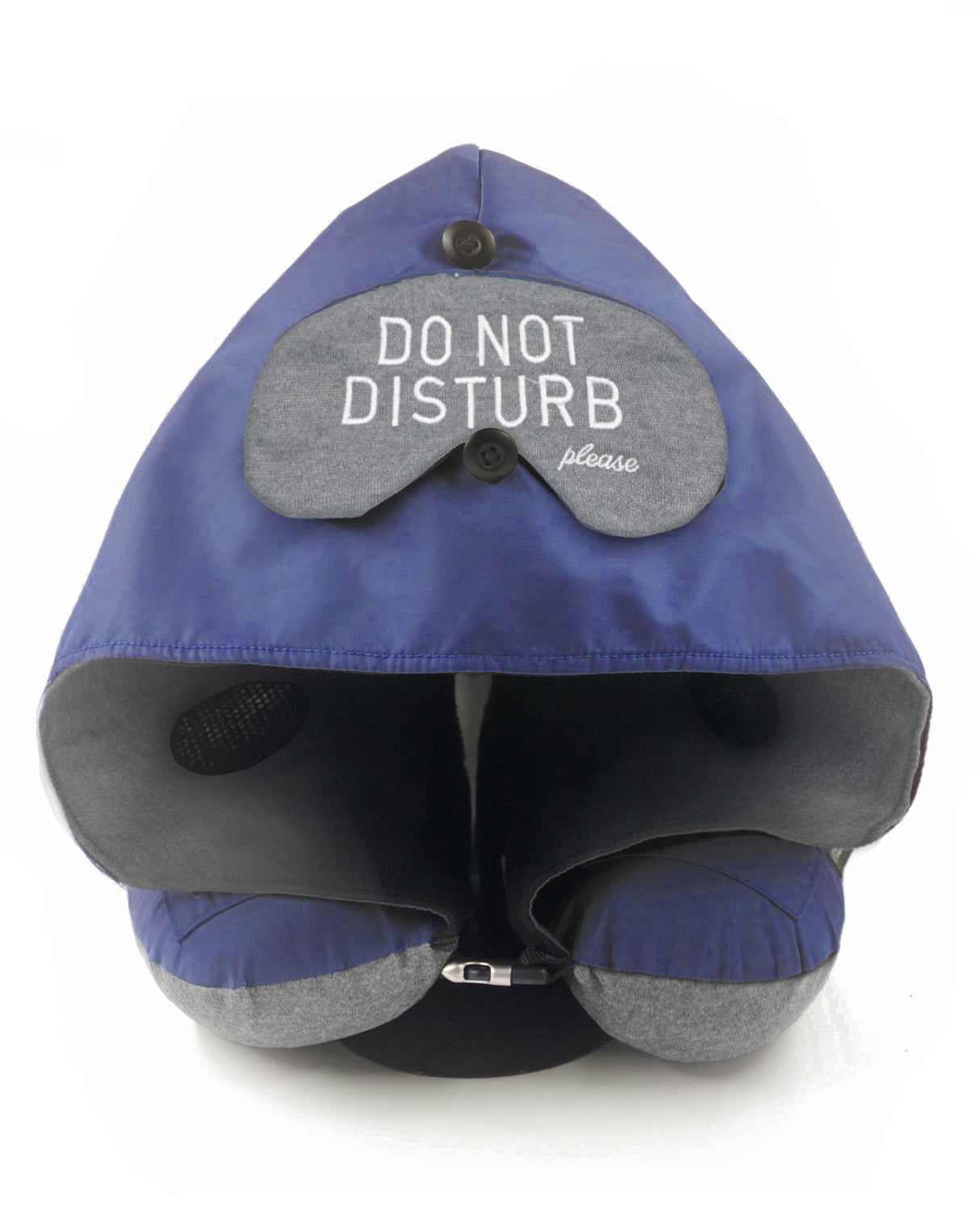<A 000a001z9c> Fungolia MA-1 Memory Foam Travel Hoodie Pillow (Navy blue)