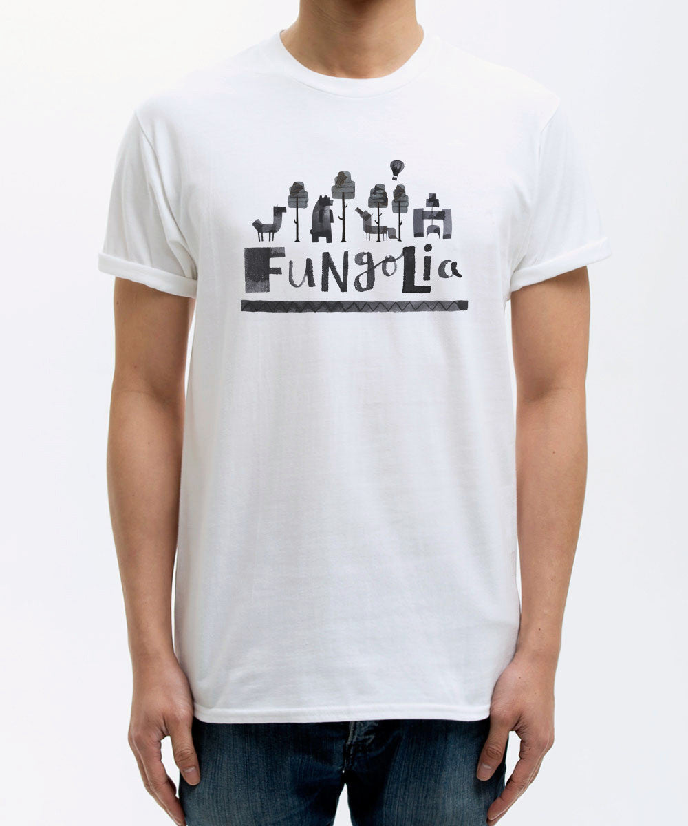<P001>Fungolia Destinations Tee - Fungolia Country by Andrew Fox