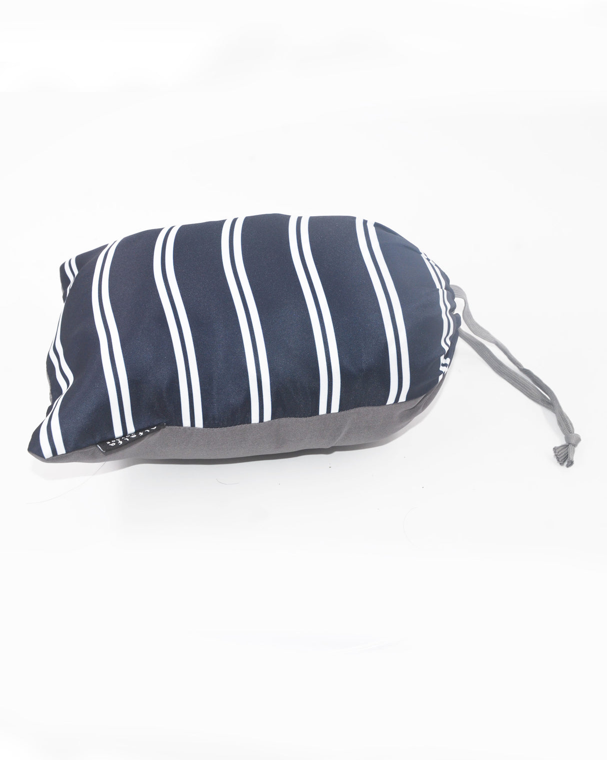 <A 000a63>Stripe Hoodie Pillow - Navy/White Stripe