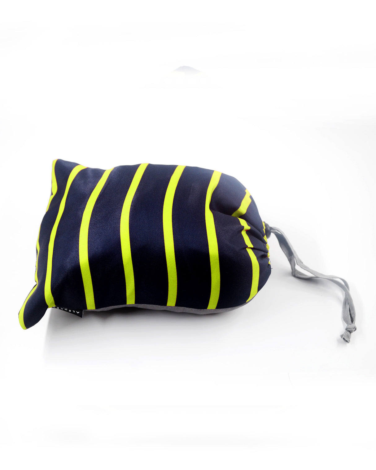 <A 002f>Stripe Hoodie Pillow - Navy/Yellow Stripe
