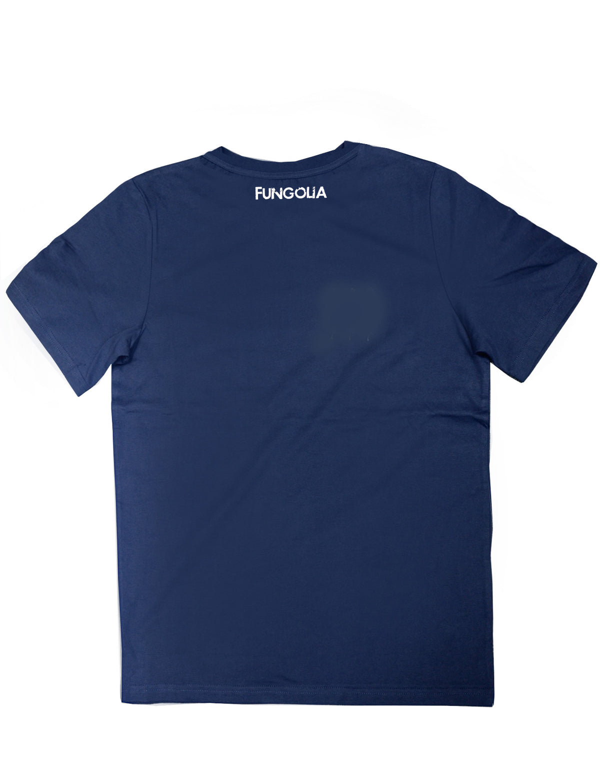 <A 001a02> Fungolia Feather Embroidery Tee (Navy)