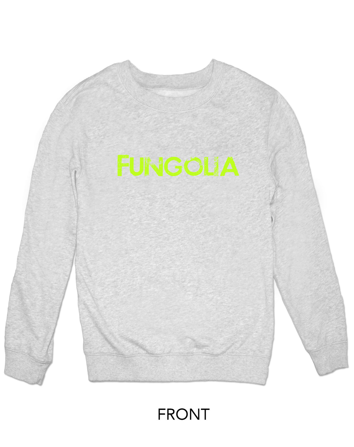 <Ab 11> Fungolia Classic Neon logo sweatshirt (light grey)