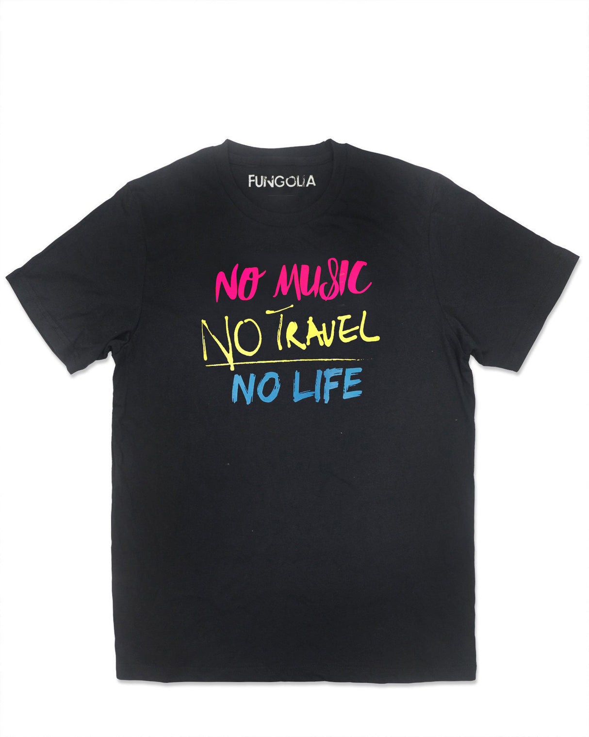 <A 001a05> No music, no travel, no life (Black)