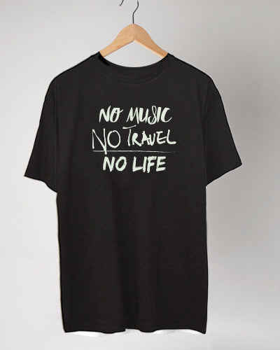 <T002i> No Music No Travel No Life Tee (Fungolia x Skullcandy)